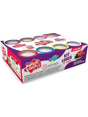Super Massa Kit Cores com 8 Potes