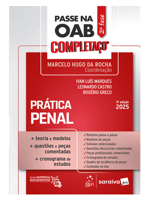 Passe na Oab 2ª Fase - Completaço - Prática Penal - 9ª Edição 2025