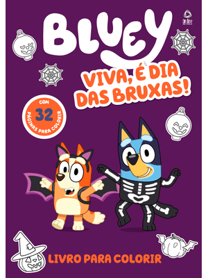 Bluey Eba, É Dia das Bruxas! Livro para Colorir