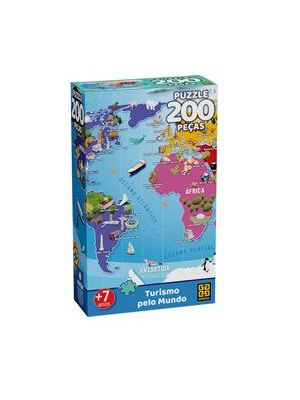 Quebra-Cabeça 200 Peças Turismo pelo Mundo
