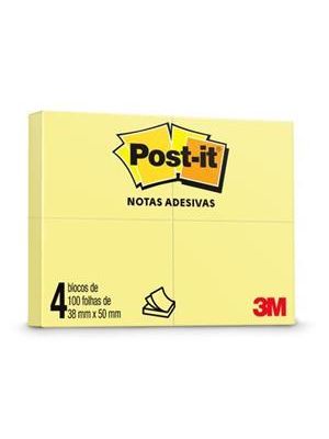 Post-It 653 100Fls 38X50 Amarelo