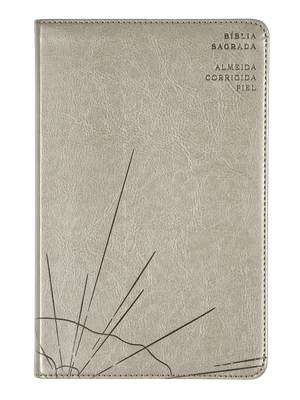 Bíblia Sagrada Slim Acf, Luxo, Couro-Soft, Cinza