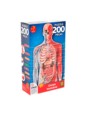 Quebra-Cabeça 200 Peças Corpo Humano