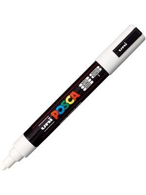 Marcador Posca Pc-5M/1 Ponta 2,5Mm Branca - Blister - 7.5015