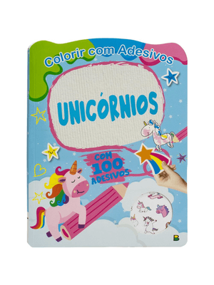 Colorir com Adesivos: Unicórnios