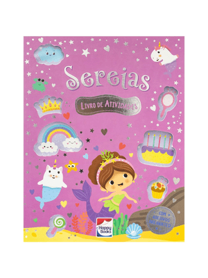 Meu Livro de Adesivos Brilhantes: Sereias