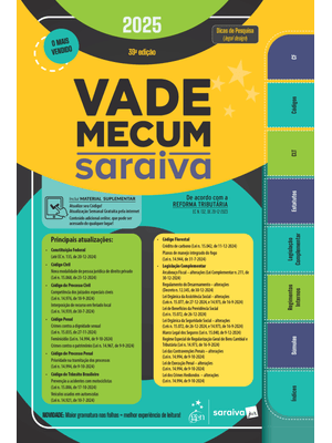 Vade Mecum Saraiva Tradicional - 39ª Edição 2025