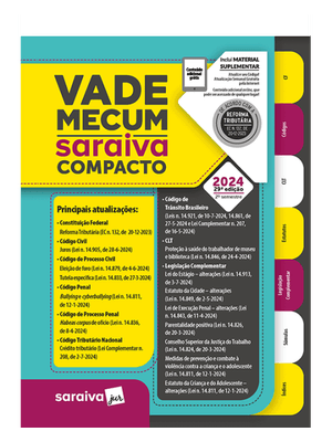 Vade Mecum Saraiva Compacto - 29ª Edição 2024