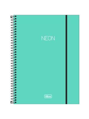 Caderno Cpp Univ Neon Turquesa 1M 80F
