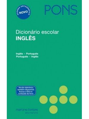 Dicionário Escolar Inglês Pons: Inglês/Português - Português/Inglês