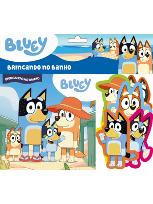 Bluey Brincando no Banho