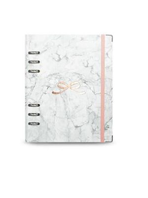 Planner Pink Stone Argolado A5 - Mármore