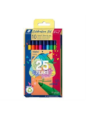Caneta Staedtler Triplus Color 1.0Mm C/8 + 2 Gratis Aniver - 323 C10 Ta