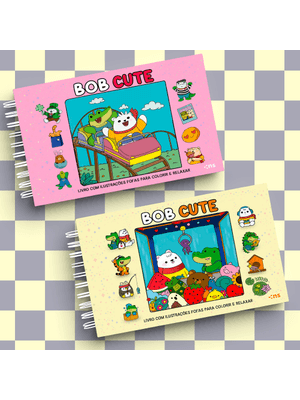 Kit Bob Cute – Capa Dura Amarelo + Capa Dura Rosa