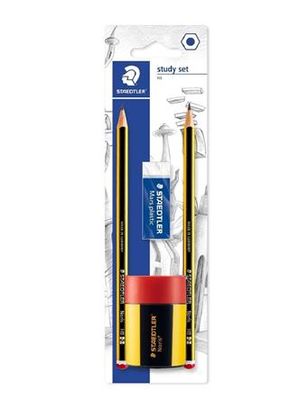 Kit Escolar Noris 2 Lápis Borracha e Apontador - 120 511Bkd10
