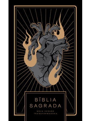 Bíblia Nvt Coração All Black - Letra Normal: Nova Versão Transformadora
