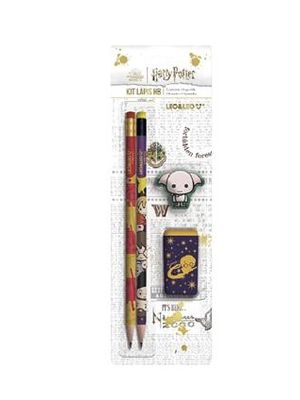 Kit Escrita Harry Potter Lápis Hb/Apontador/Borracha - 71625