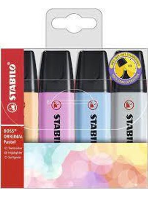 Marca Texto Stabilo Boss 70/4-4 Pastel Est C/4 - 52.7706