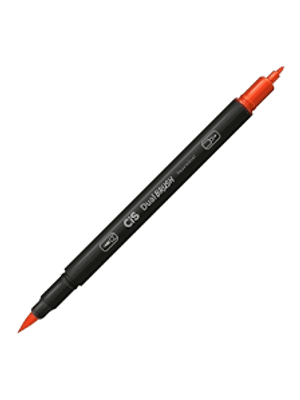 Marcador Dual Brush Vermelho (17) - 56.6900