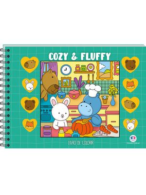 Cozy and Fluffy Green - Livro de Colorir