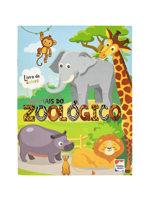Mundo da Fantasia: Animais do Zoológico para Colorir