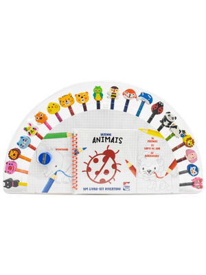 Um Livro-Kit Divertido! Desenhe Seus Amigos Animais