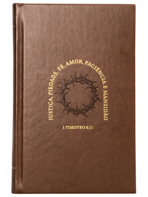 Bíblia Nvi, Letras de Jesus em Vermelho, Couro-Soft Marrom sobre Capa Dura, Timóteo
