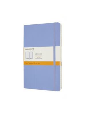 Caderno Moleskine Clássico, Azul Hortênsia, Capa Flexível, Pautado, Grande