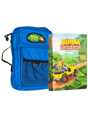 Bíblia Aventura para Crianças, Nvi, Edição Especial com Bolsa Azul, Leitura Perfeita