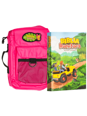 Bíblia Aventura para Crianças, Nvi, Edição Especial com Bolsa Rosa, Leitura Perfeita