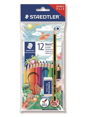 Lapis de Cor Staedtler Noris Club C/12 Cores +Lapis e Borracha - 61 Set6 13