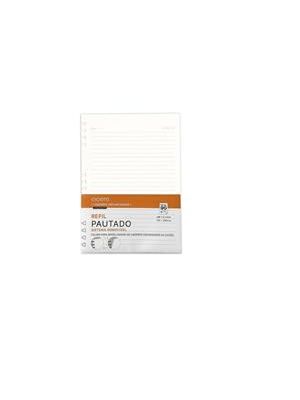 Refil Caderno Organizador 40 Fls Offset 90G Pautado 17X24