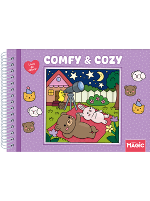 Comfy and Cozy Purple - Livro de Colorir