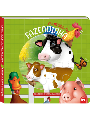 Aventuras na Fazendinha: Livro Quebra-Cabeças