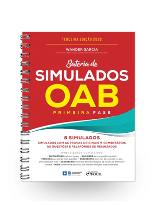 Bateria de Simulados Oab 1ª Fase - 3ª Ed - 2022