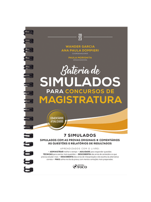 Bateria de Simulados para Concursos de Magistratura - 1ª Ed - 2023