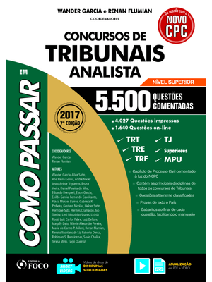 Como Passar em Concursos de Tribunais - Analista - 4.200 Questões Comentadas - 8ª Edição - 2019