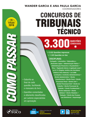 Como Passar em Concursos de Tribunais Técnico - Nível Médio - 3.300 Questões Comentadas - 7ª Edição