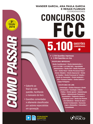 Como Passar em Concursos Fcc - 5.100 Questões Comentadas - 8ª Edição - 2019