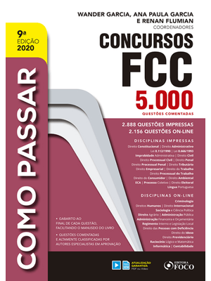 Como Passar em Concursos Fcc - 5.000 Questões Comentadas - 9ª Ed - 2020