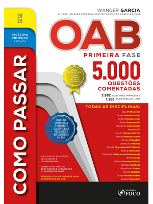 Como Passar na Oab - 1ª Fase - 5.000 Questões Comentadas - 21ª Ed - 2025