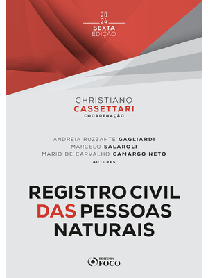 Registro Civil das Pessoas Naturais - 6ª Ed - 2024