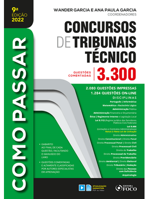 Como Passar em Concursos de Tribunais Técnico - Nível Médio - 9 ª Ed - 2022