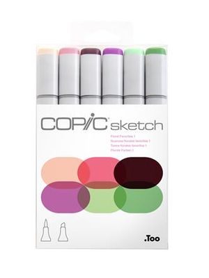 Marcador Copic Sketch Est C/6 Floral Fav I - 12502048