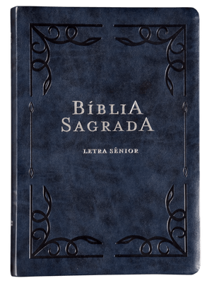 Bíblia Nvi, Letra Sênior, Couro-Soft Azul, Leitura Perfeita