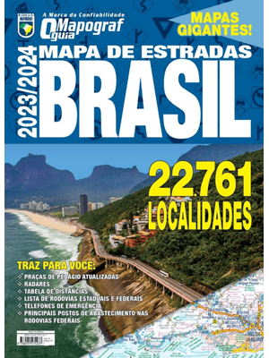 Guia Mapograf Mapa de Estradas Brasil 2023/2024 - Gigante
