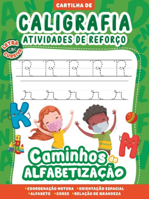 Cartilha Caminhos da Alfabetização: Caligrafia e Atividades de Reforço Vol. 03