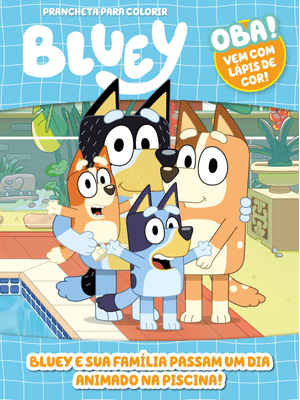 Bluey Prancheta para Colorir