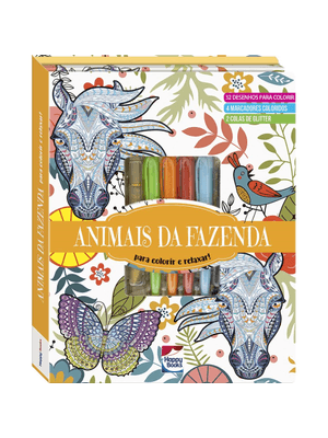 Meu Superlivro Brilhante de Arteterapia! Animais da Fazenda