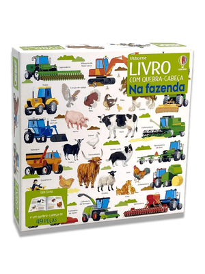 Na Fazenda: Livro com Quebra Cabeça